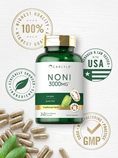 Foto 5 | Suplemento Carlyle Noni En Cápsulas De 3000 Mg, 240 Unidades, Sin Ogm - Venta Internacional.