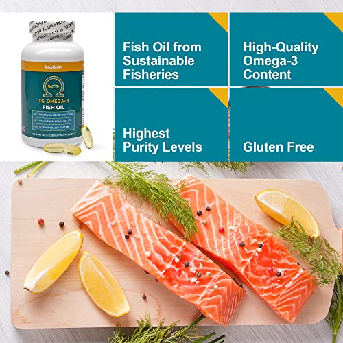 Foto 7 pulgar | Suplemento De Aceite De Pescado Omega 3 De Macuhealth, 1100 Mg De Dha, 1100 Mg De Epa - Venta Internacional.