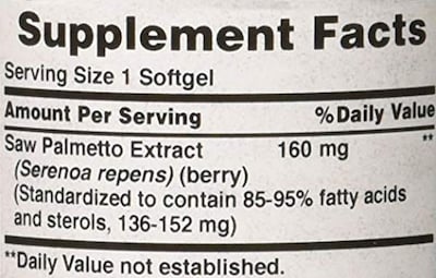 Foto 5 | Suplemento De Extracto De Palma Enana Americana Puritan's Pride, 160 Mg, 60 Sof - Venta Internacional.