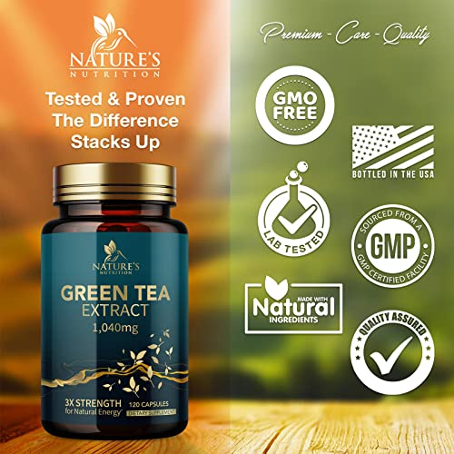 Foto 5 pulgar | Suplemento De Extracto De Té Verde De Nature's Nutrition 98% Egcg 120 - Venta Internacional.
