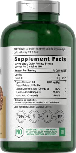 Foto 3 pulgar | Suplemento Horbäach, Cápsulas Blandas De Aceite De Linaza, 3000 Mg, 300 Unidades - Venta Internacional.