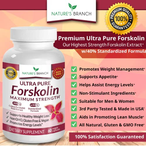 Foto 5 pulgar | Suplemento De Forskolina Nature's Branch 300 Mg 60 Píldoras 40% Cole - Venta Internacional.