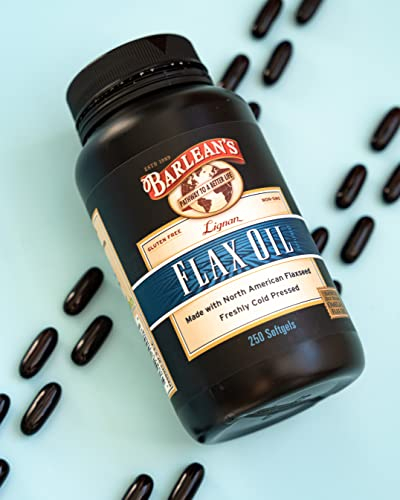 Foto 4 | Suplemento En Cápsulas Blandas De Aceite De Lino Barlean's, 250 Sin Ogm, 1650 Mg - Venta Internacional.