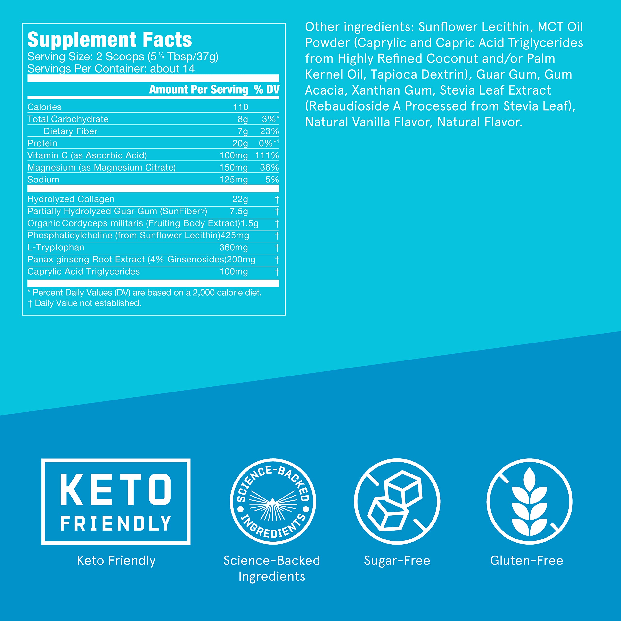 Foto 3 pulgar | Proteína En Polvo Bulletproof Vanilla Bean Energy Collagen, 500 G - Venta Internacional.