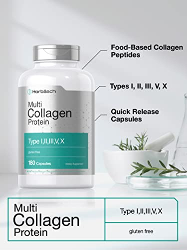 Foto 4 pulgar | Suplemento De Proteína De Colágeno Horbaach 180 Cápsulas 2000 Mg - Venta Internacional.