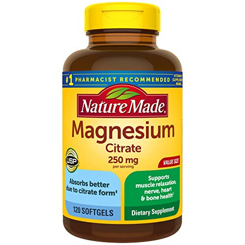 Foto 2 pulgar | Suplemento De Citrato De Magnesio Nature Made 250 Mg 120 Cápsulas Blandas - Venta Internacional.