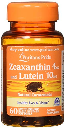 Foto 2 pulgar | Complemente 4 Mg De Zeaxantina Puritan's Pride Con 10 Mg De Luteína - Venta Internacional.