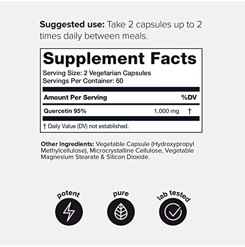 Foto 3 pulgar | Suplemento De Quercetina Toniiq De Ultra Alta Pureza 1000 Mg 120 Cápsulas - Venta Internacional.