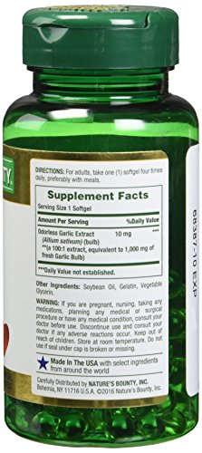 Foto 3 pulgar | Suplemento De Extracto De Ajo Nature's Bounty 1000 Mg 100 Tabletas - Venta Internacional.