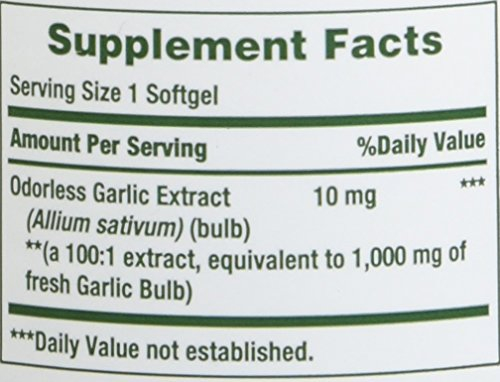 Foto 4 pulgar | Suplemento De Extracto De Ajo Nature's Bounty 1000 Mg 100 Tabletas - Venta Internacional.
