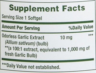 Foto 3 | Suplemento De Extracto De Ajo Nature's Bounty 1000 Mg 100 Tabletas - Venta Internacional.