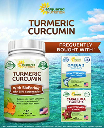 Foto 5 pulgar | Suplemento Asquare Nutrition: Cúrcuma Y Curcumina, 1300 Mg, 180 C - Venta Internacional.