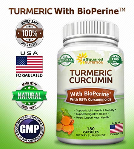 Foto 7 pulgar | Suplemento Asquare Nutrition: Cúrcuma Y Curcumina, 1300 Mg, 180 C - Venta Internacional.