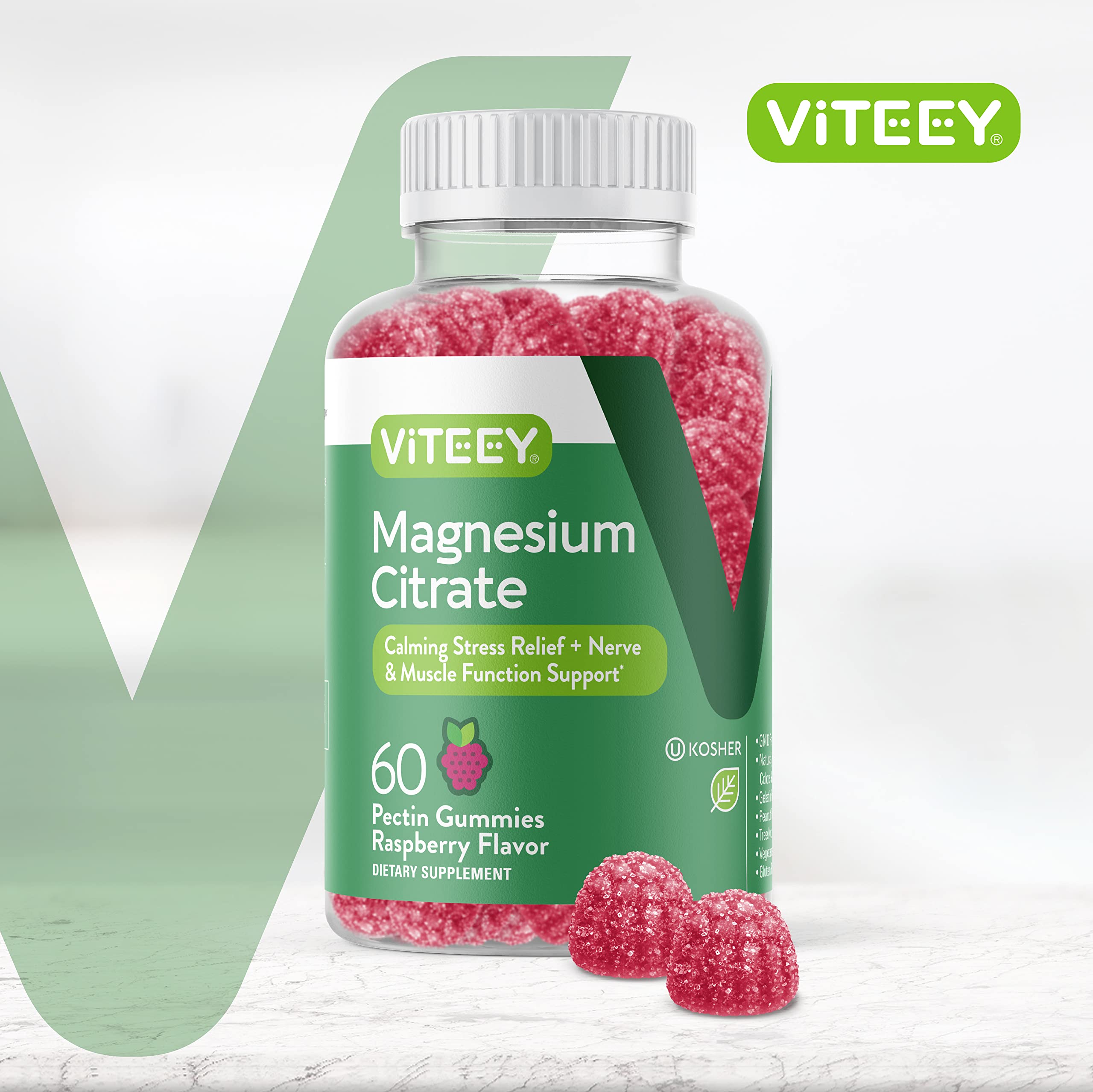 Foto 3 pulgar | Suplemento Viteey En Gomitas De Citrato De Magnesio, 66 Mg, 60 Gomitas - Venta Internacional.