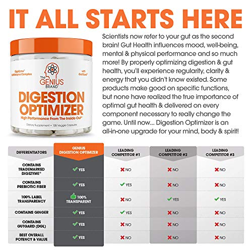 Foto 5 pulgar | Suplemento The Genius Brand Genius Digestive Enzymes 135 Cápsulas - Venta Internacional.