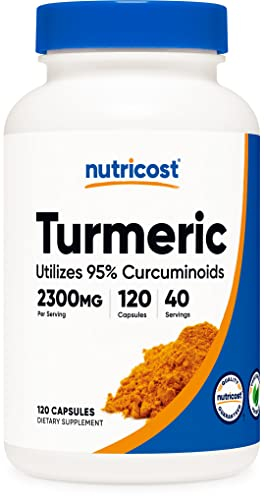 Foto 1 | Suplemento Nutricost, Cúrcuma Y Curcumina, 2300 Mg, 120 Cápsulas - Venta Internacional.