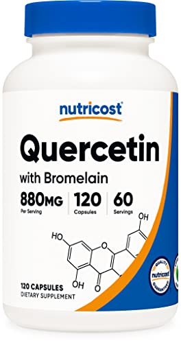 Foto 2 pulgar | Complemente La Quercetina Nutricost Con Bromelina 880 Mg/165 Mg - Venta Internacional.