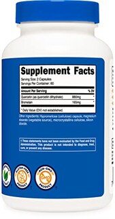 Foto 4 | Complemente La Quercetina Nutricost Con Bromelina 880 Mg/165 Mg - Venta Internacional.