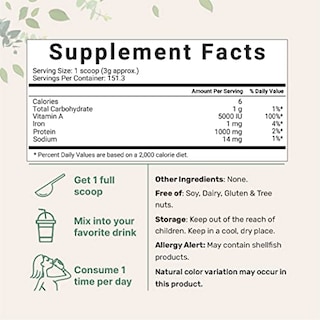 Foto 2 | Microingredientes De Espirulina Orgánica En Polvo, 454 G, 70% De Proteína - Venta Internacional.
