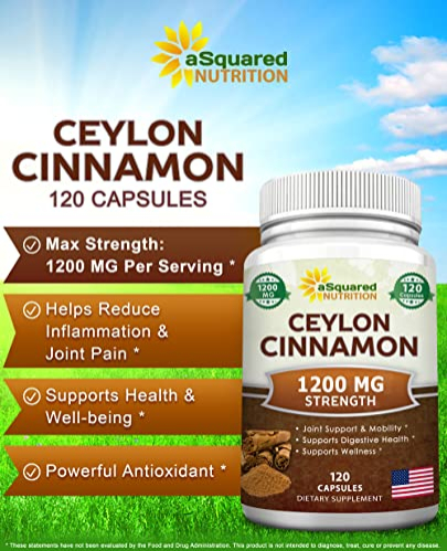 Foto 3 pulgar | Suplemento De Canela Natural De Ceilán De Squared Nutrition 1200 Mg - Venta Internacional.