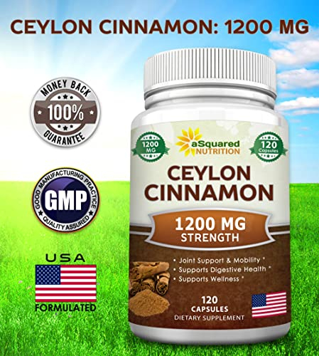 Foto 5 pulgar | Suplemento De Canela Natural De Ceilán De Squared Nutrition 1200 Mg - Venta Internacional.