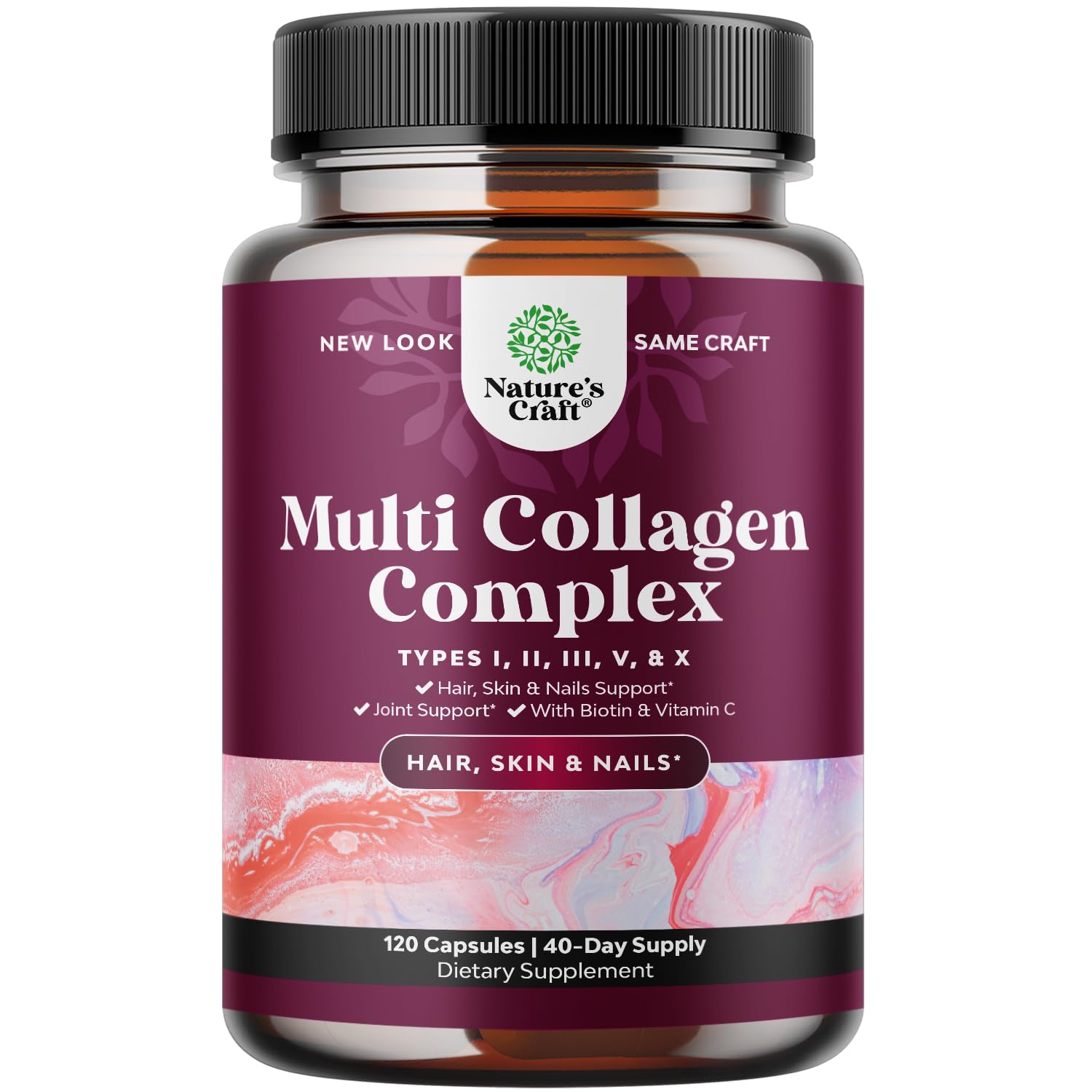 Píldoras De Péptidos De Colágeno Natures Craft Advanced, 120 Unidades - Venta Internacional.