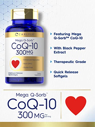 Foto 4 pulgar | Suplemento Carlyle Coq10 300 Mg 120 Cápsulas Blandas Mega Q-sorb - Venta Internacional.