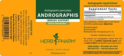 Foto 6 | Extracto Líquido Herb Pharm Andrographis For Immune 120 Ml - Venta Internacional.
