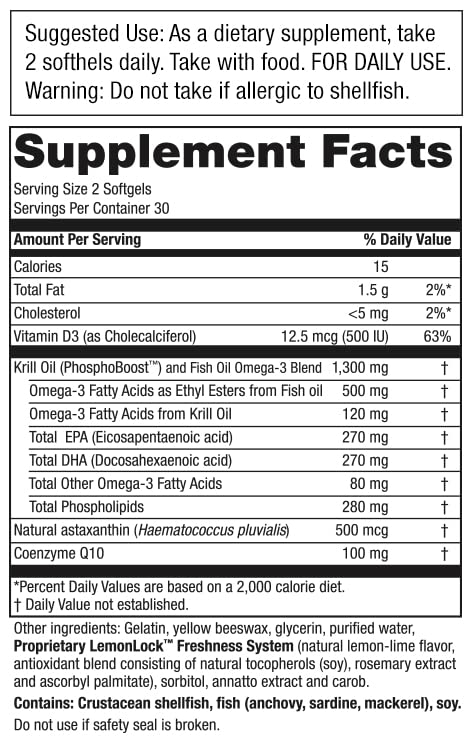 Foto 3 pulgar | Complementa Purity Products Krill Omega 50+ Con Coq10 60 Sof - Venta Internacional.