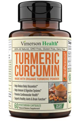 Suplemento De Curcumina De Cúrcuma Orgánica Vimerson Health 1400 Mg - Venta Internacional.