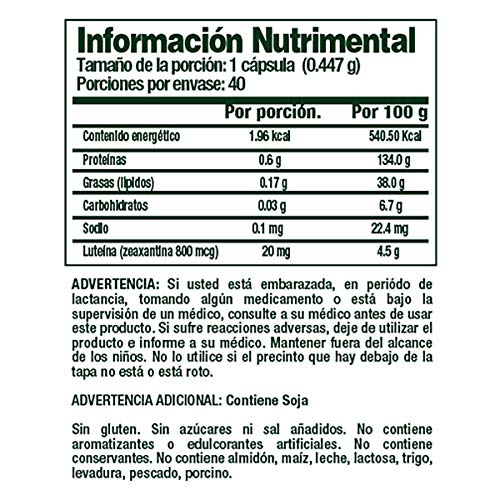 Foto 4 pulgar | Complementa La Luteína Nature's Bounty De 20 Mg Para La Salud Ocular, 40% So - Venta Internacional.