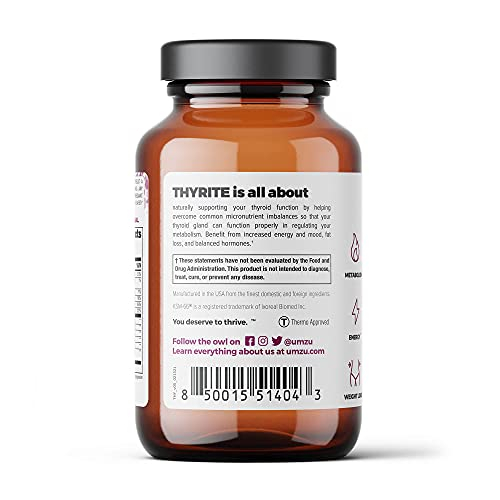 Foto 4 pulgar | Suplemento Umzu Thyrite Advanced Thyroid 30 Porciones - Venta Internacional.