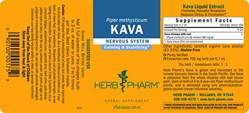 Foto 3 pulgar | Extracto Líquido De Raíz De Kava Herb Pharm, 120 Ml, Reduce El Estrés - Venta Internacional.