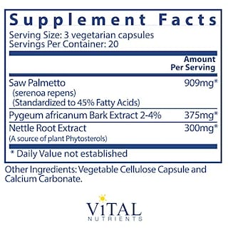 Foto 2 | Suplemento De Nutrientes Vitales: Palma Enana Americana, Pigeum/raíz De Ortiga - Venta Internacional.