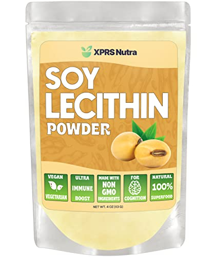 Lecitina De Soja En Polvo Xprs Nutra, Apta Para Uso Alimentario, Vegana, 120 Ml - Venta Internacional.