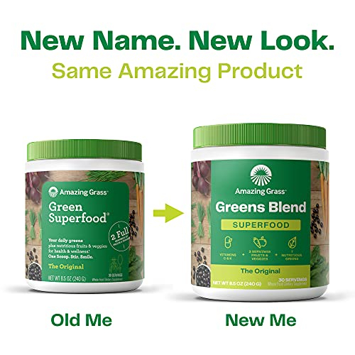 Foto 3 pulgar | Superfood Amazing Grass Greens Blend Super Greens, 100 Porciones - Venta Internacional.