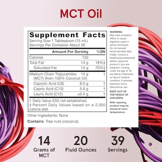Foto 6 | Aceite Mct Jarrow Formulas 600 Ml De Ácido Caprílico (c8) + Ácido Cáprico (c) - Venta Internacional.