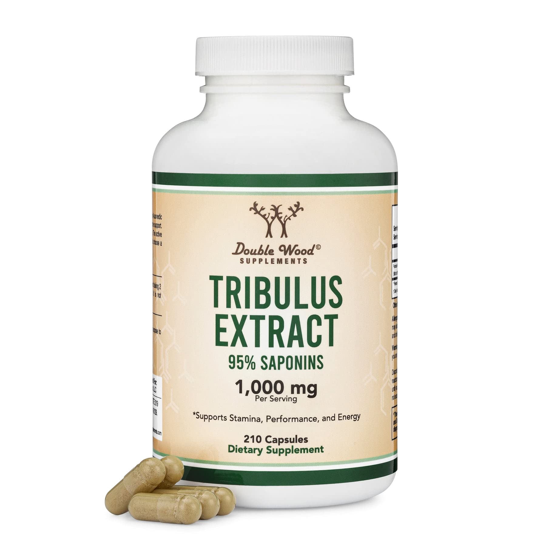 Foto 5 pulgar | Suplemento Double Wood Tribulus Terrestris 1000 Mg 210 Cápsulas - Venta Internacional.