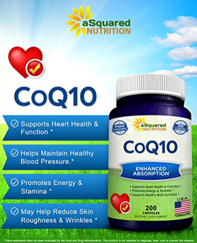 Foto 3 pulgar | Suplemento De Coenzima Q10 De Squared Nutrition, 400 Mg, Potencia Máxima, 200 C - Venta Internacional.