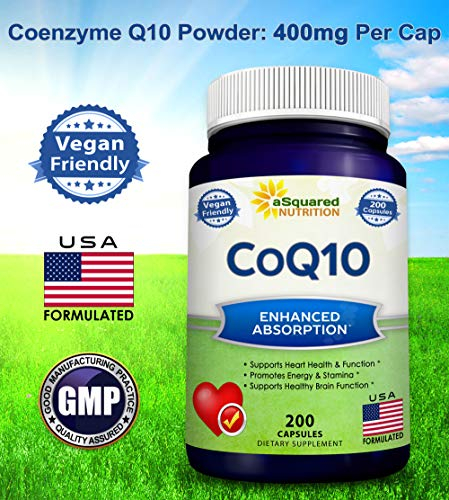 Foto 5 pulgar | Suplemento De Coenzima Q10 De Squared Nutrition, 400 Mg, Potencia Máxima, 200 C - Venta Internacional.