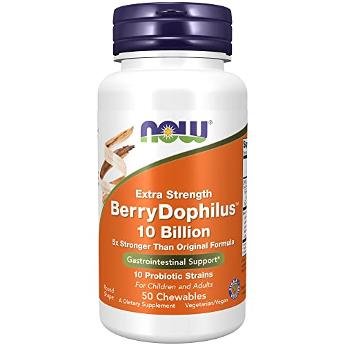 Foto 2 pulgar | Supplement Now Berrydophilus Extra Strength 50 Masticables - Venta Internacional.