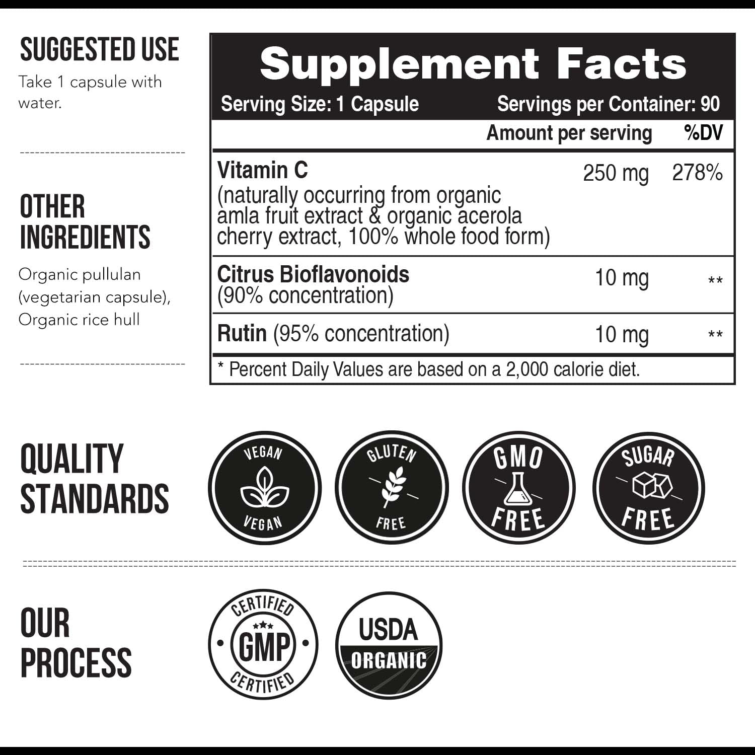 Foto 7 | Suplemento Triquetra Health De Vitamina C Orgánica 90 Porciones - Venta Internacional.