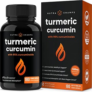 Foto 1 | Suplemento Nutrachamps, Cúrcuma Y Curcumina, 1500 Mg, 180 Cápsulas - Venta Internacional.