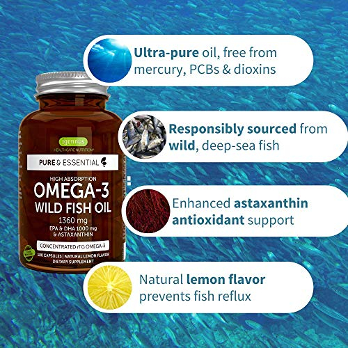 Foto 5 pulgar | Suplemento De Aceite De Pescado Omega-3 De Igennus Healthcare 1360 Mg 180 Ca - Venta Internacional.
