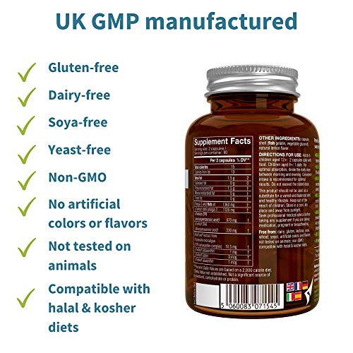 Foto 7 pulgar | Suplemento De Aceite De Pescado Omega-3 De Igennus Healthcare 1360 Mg 180 Ca - Venta Internacional.