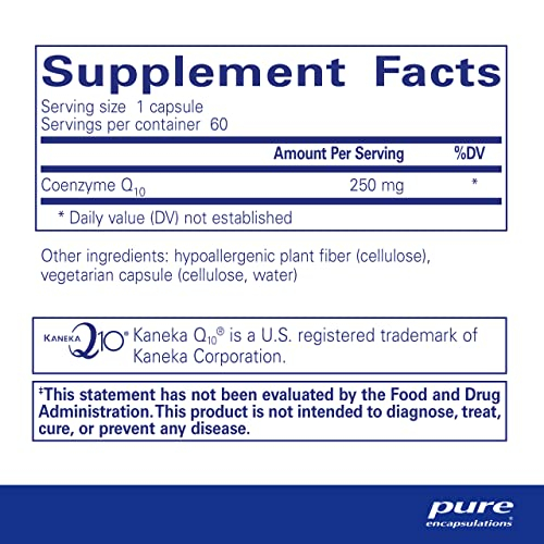Foto 3 pulgar | Suplemento De Coenzima Q10 De Pure Encapsulations 250 Mg Con 60 Cápsulas - Venta Internacional.