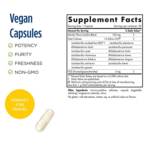 Foto 3 pulgar | Suplemento Nordic Flora Probiotic Comfort De Nordic Naturals - Venta Internacional.
