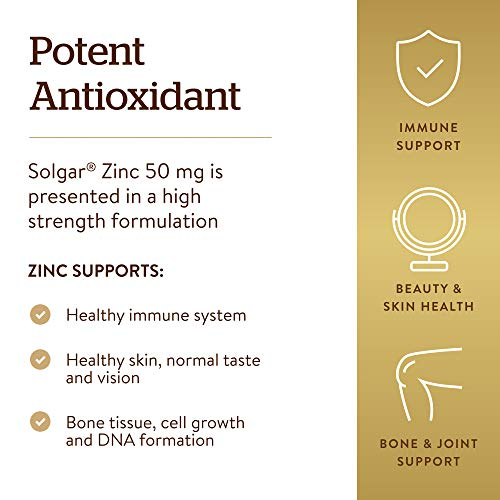 Foto 5 pulgar | Las Tabletas De Zinc Solgar Promueven La Salud De La Piel, El Cabello, Las Uñas Y La Piel - Venta Internacional.