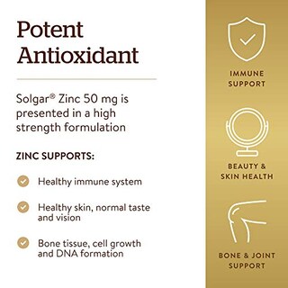Foto 4 | Las Tabletas De Zinc Solgar Promueven La Salud De La Piel, El Cabello, Las Uñas Y La Piel - Venta Internacional.
