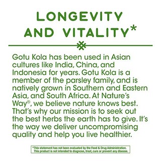 Foto 5 | Suplemento Nature's Way Gotu Kola Herb 180 Vcaps 950 Mg - Venta Internacional.
